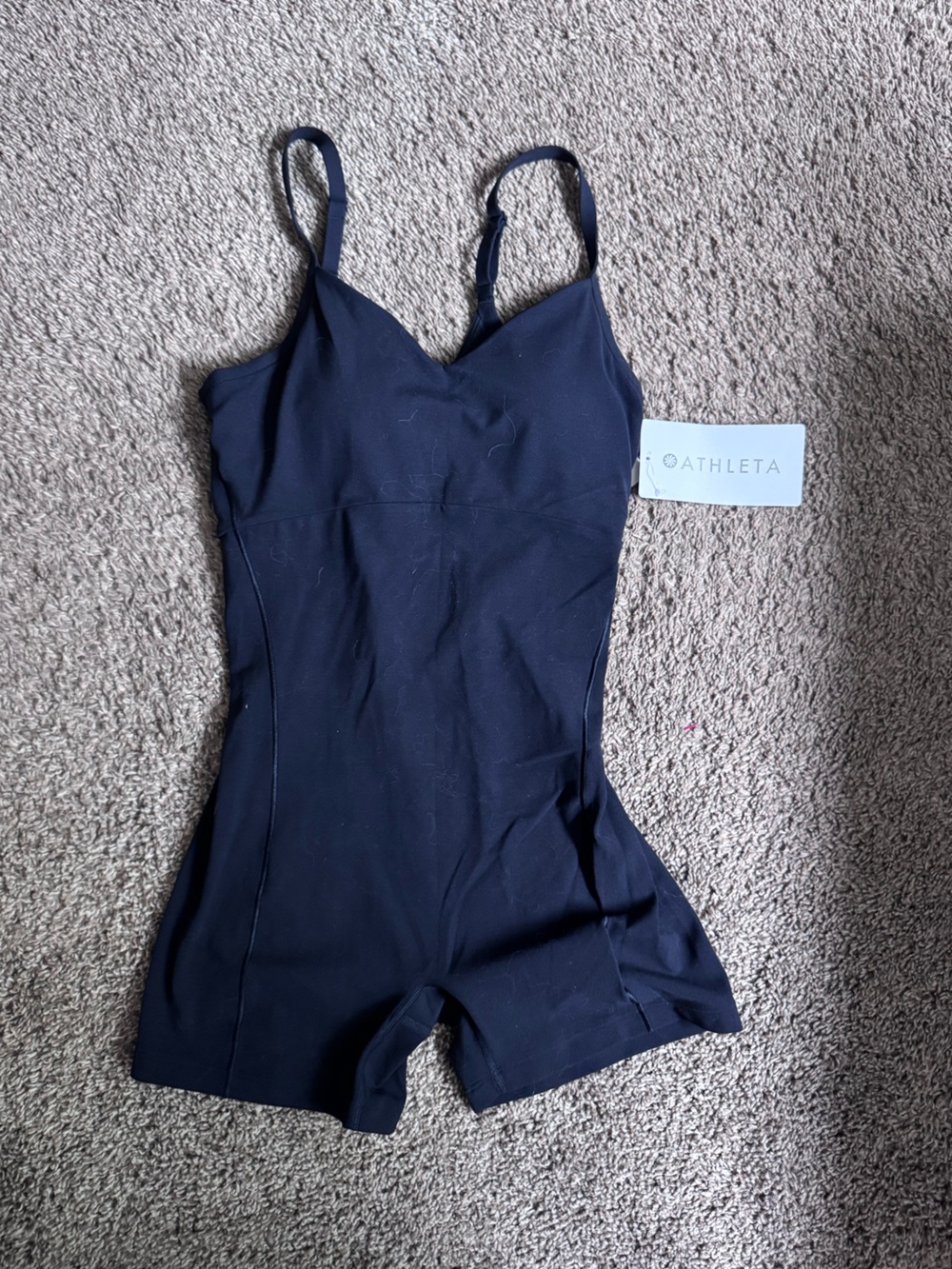 Athleta Black One-Piece Active Romper
